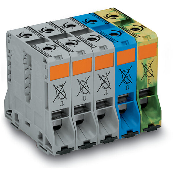 WAGO Drehstrom-Set 95qmm 3xgr./1xbl./1xgr.-ge 285-199